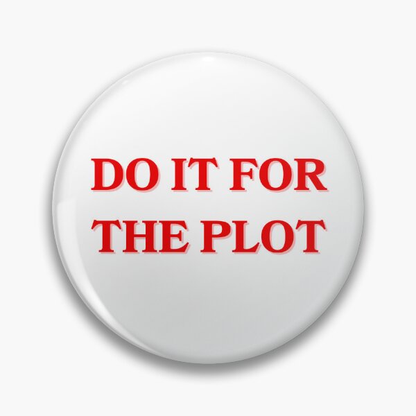 Item preview, Do It For The Plot Poster – Bold Red Quote Print | Retro Motivational Wall Art designed and sold by mariamariasells.