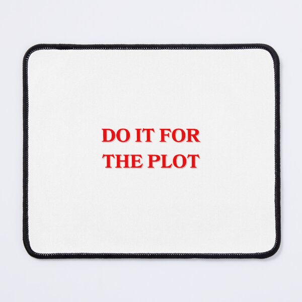 Item preview, Do It For The Plot Poster – Bold Red Quote Print | Retro Motivational Wall Art designed and sold by mariamariasells.