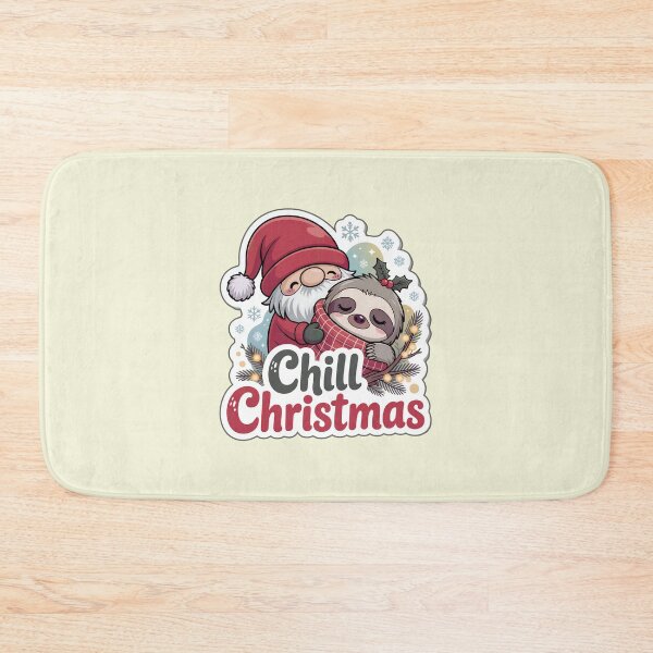 Item preview, christmas gnomes sticker chill christmas gnome sloth cozy holiday gift designed and sold by Nuist25.
