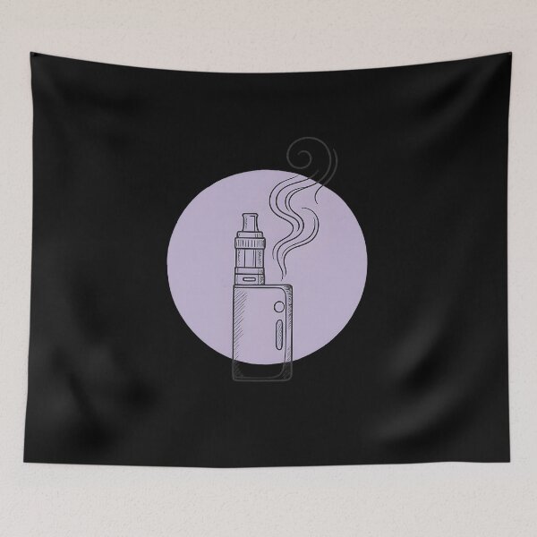 Item preview, Violet Circle Vape Line Art – Minimalist Modern Design designed and sold by House of Taste Vape Designs.