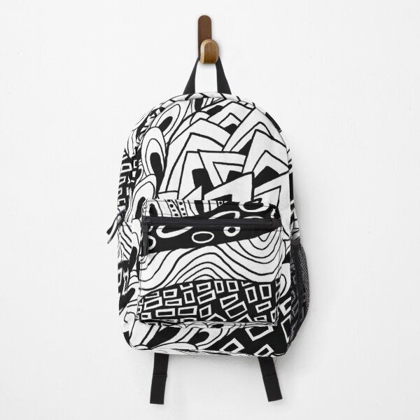 Item preview, Abstract Black and White Geometric Pattern designed and sold by Dreamy Ocean Art.