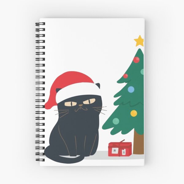 Item preview, Grumpy Black Cat vs Christmas Tree designed and sold by xMErCUrY03x.