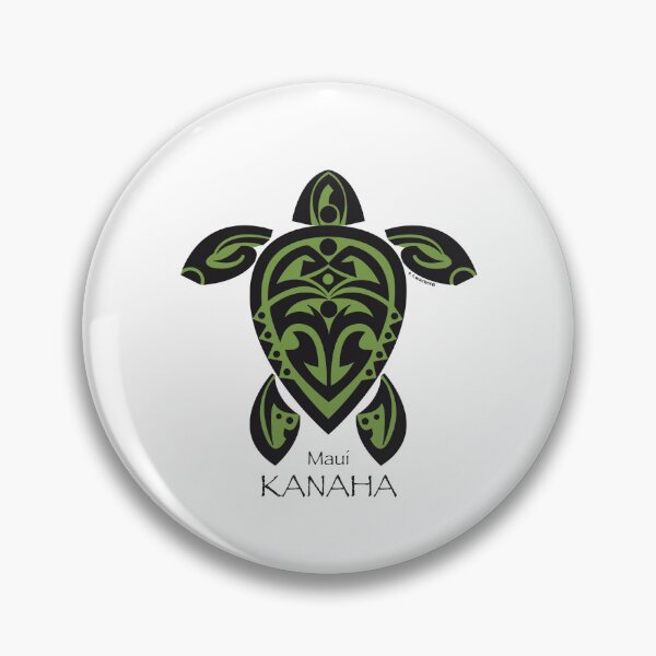 Item preview, Green & black Tribal Turtle Tattoo / Kanaha, Maui designed and sold by srwdesign.