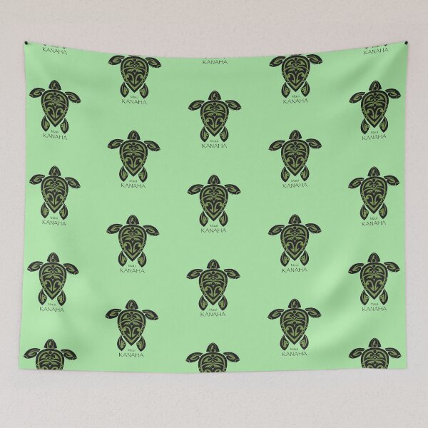 Item preview, Green & black Tribal Turtle Tattoo / Kanaha, Maui designed and sold by srwdesign.