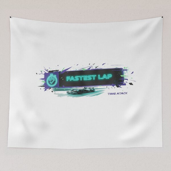Item preview, FASTEST LAP Champion | Electro-Neon Time Attack Racer T-Shirt designed and sold by nhstaruna.