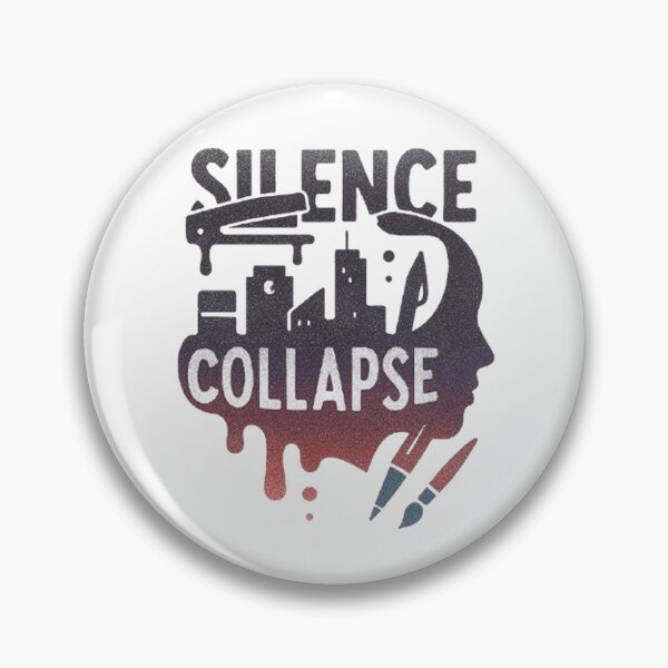 Item preview, Silence Collapse – Cityscape to Human Head Symbolic Typography Design designed and sold by Kony83.