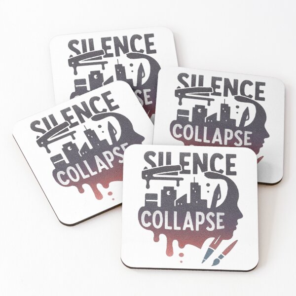 Item preview, Silence Collapse – Cityscape to Human Head Symbolic Typography Design designed and sold by Kony83.