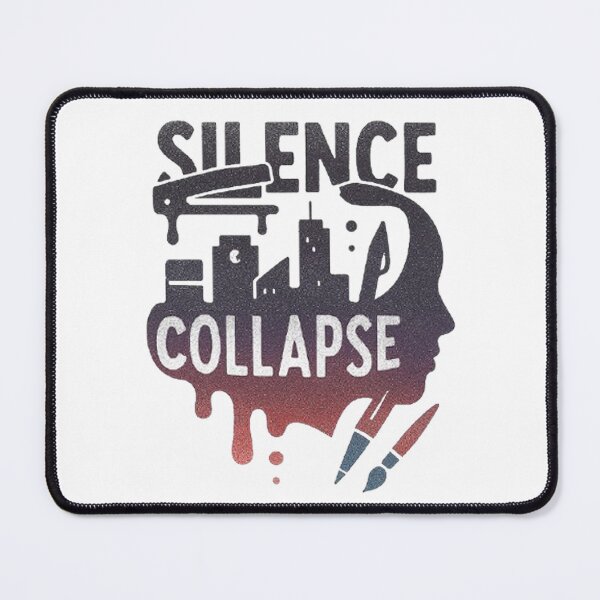 Item preview, Silence Collapse – Cityscape to Human Head Symbolic Typography Design designed and sold by Kony83.
