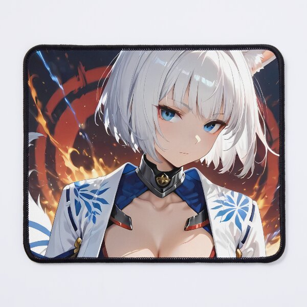 Item preview, Azur Lane Anime El intrépido Kaga rodeado de llamas de coraje y determinación designed and sold by HumbertoValveno.