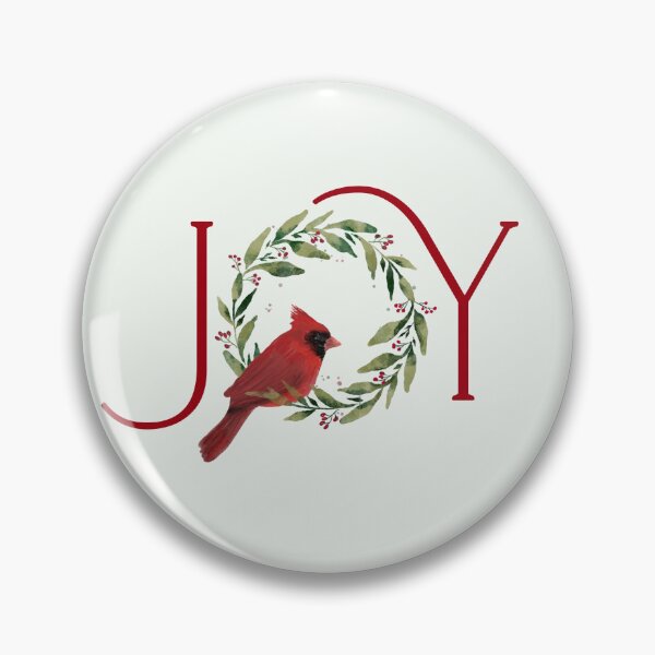 Item preview, Christmas JOY Cardinal in Wreath designed and sold by SimplyPut.