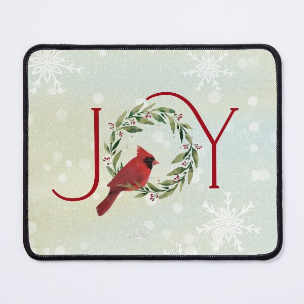 Item preview, Christmas JOY Cardinal in Wreath designed and sold by SimplyPut.
