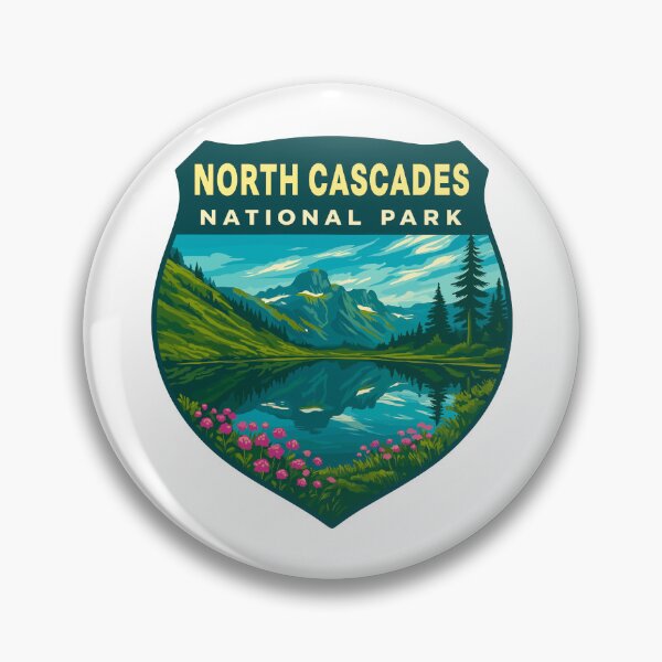 Item preview, North Cascades National Park Retro Sticker designed and sold by Ismeal Von.