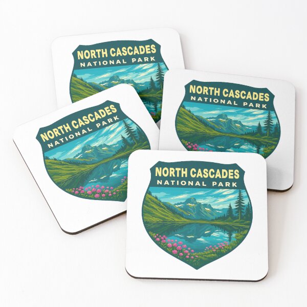 Item preview, North Cascades National Park Retro Sticker designed and sold by Ismeal Von.