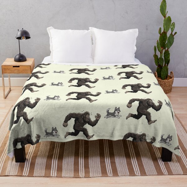Item preview, Funny Alaskan Klee Kai Bigfoot Chasing Boys Girls Kids designed and sold by FurryHavenPH.