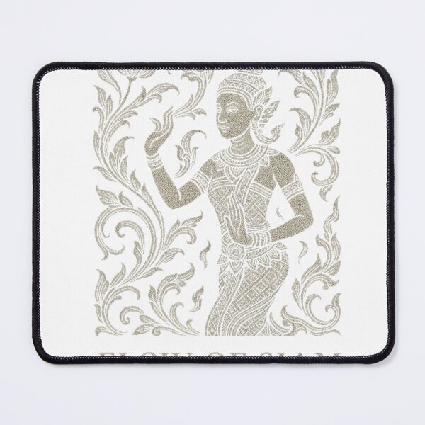Item preview, Flow of Siam – Thai Apsara Dancer Line Art designed and sold by Siamcatshop.