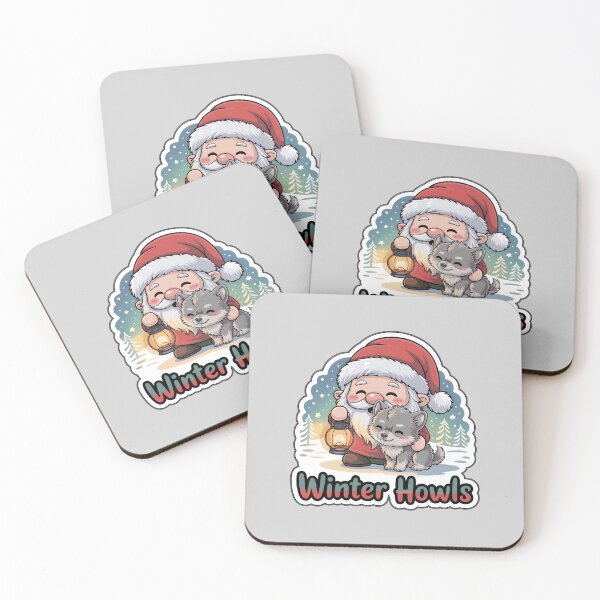 Item preview, christmas gnomes sticker winter howls gnome wolf pup cozy holiday gift designed and sold by Nuist25.