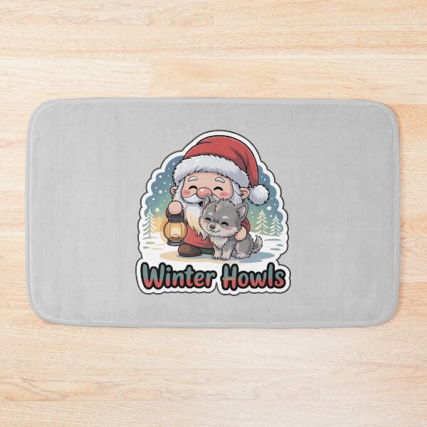 Item preview, christmas gnomes sticker winter howls gnome wolf pup cozy holiday gift designed and sold by Nuist25.