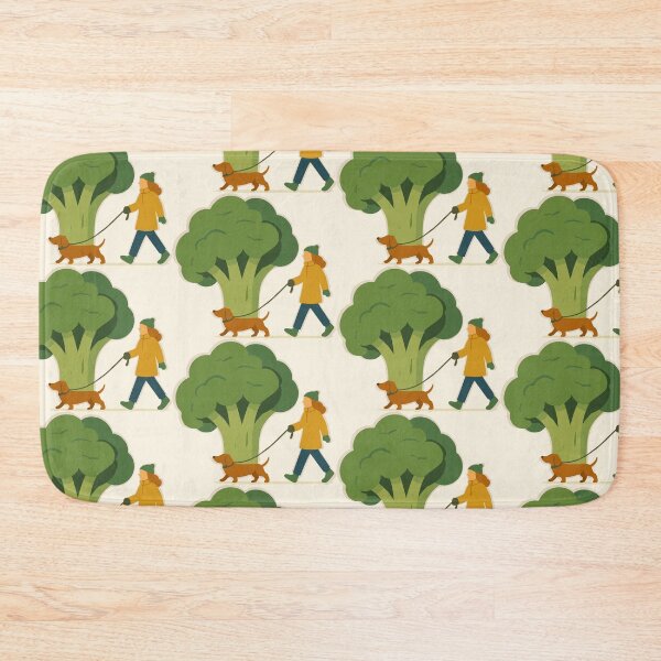 Item preview, Broccoli Walk – Whimsical Nature Sticker designed and sold by Tiny Joy World.