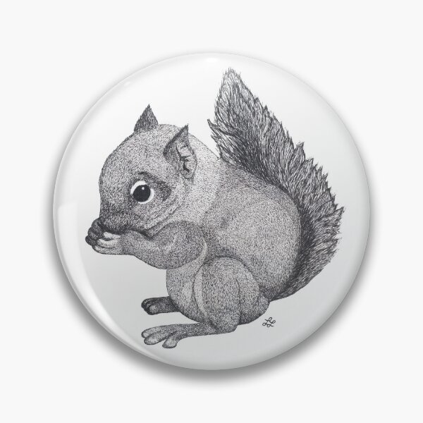 Item preview, Baby Squirrel in ink designed and sold by Luke Landwehr.