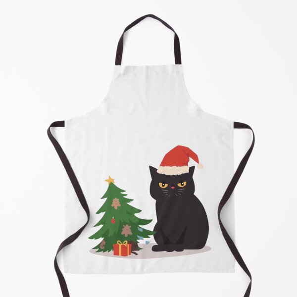 Item preview, Grumpy Black Cat vs Christmas Tree designed and sold by xMErCUrY03x.