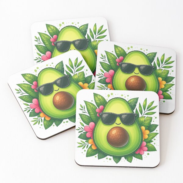 Item preview, Cool Avocado with Sunglasses Tropical Design designed and sold by ArtfulWeave.