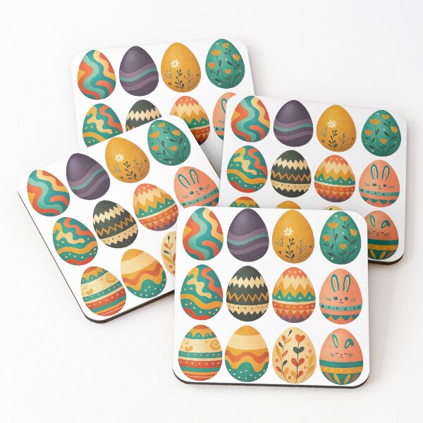 Item preview, Colorful Easter Eggs Pattern Illustration designed and sold by ArtfulWeave.