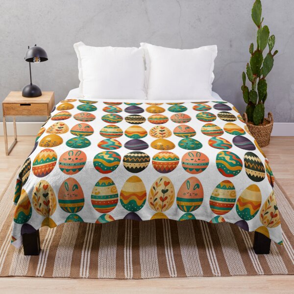 Item preview, Colorful Easter Eggs Pattern Illustration designed and sold by ArtfulWeave.