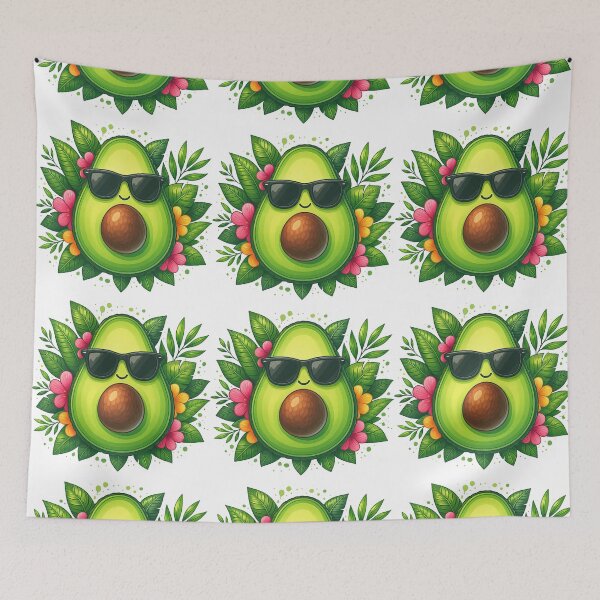 Item preview, Cool Avocado with Sunglasses Tropical Design designed and sold by ArtfulWeave.