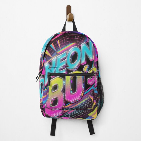 Item preview, STAY RAD Retro 80s 90s Neon Aesthetic Synthwave Design designed and sold by WHITE FLAME PRINTS.