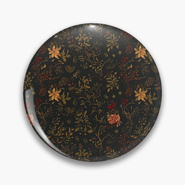 Item preview, Dark Academia Floral Wallpaper designed and sold by VelvetChaosCove.