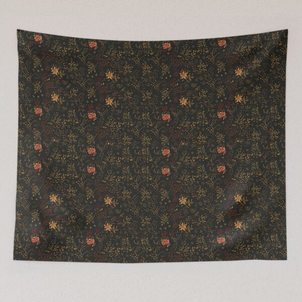 Item preview, Dark Academia Floral Wallpaper designed and sold by VelvetChaosCove.