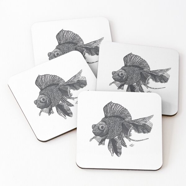 Item preview, Popeyed Goldfish in ink designed and sold by Luke Landwehr.
