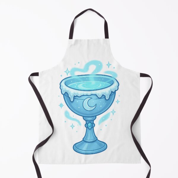 Item preview, Lunar Ice Chalice | Crystal Moon Goblet Sticker & Frosted Celestial Aesthetic Art designed and sold by HerDreamCodes.