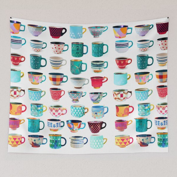 Item preview, Vibrant Mugs of the World designed and sold by Art & Coffee.