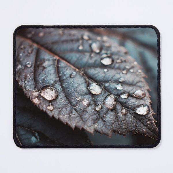 Item preview, Rain droplets on dark leaves designed and sold by anytka.