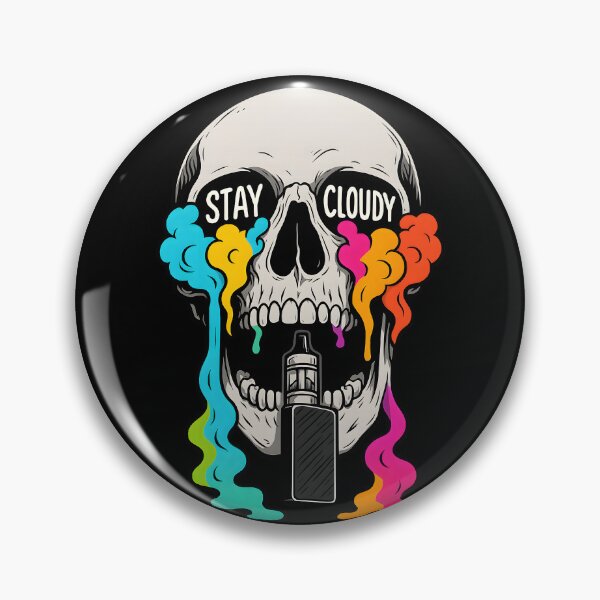 Item preview, Rainbow Vape Skull – Colorful Vapor Drip Design designed and sold by House of Taste Vape Designs.
