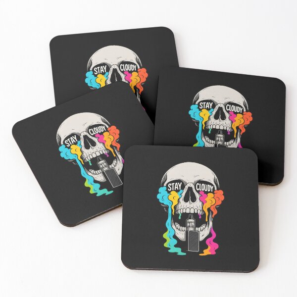 Item preview, Rainbow Vape Skull – Colorful Vapor Drip Design designed and sold by House of Taste Vape Designs.