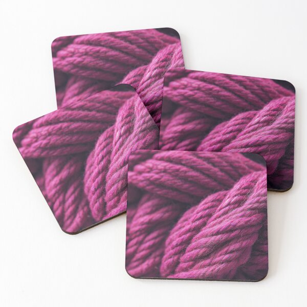 Item preview, Vibrant pink yarn strands interwoven designed and sold by anytka.