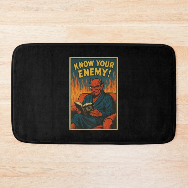 Item preview, Retro Comic Poster – “Know Your Enemy!” Vintage Satirical Art designed and sold by The Devil's Bargain.