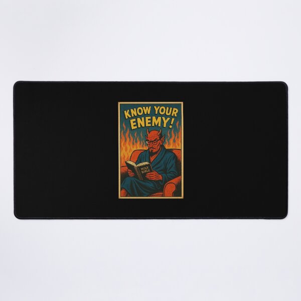 Item preview, Retro Comic Poster – “Know Your Enemy!” Vintage Satirical Art designed and sold by The Devil's Bargain.