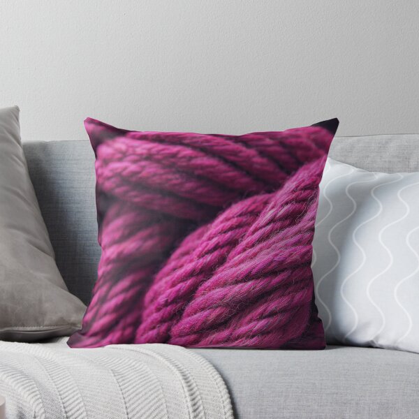 Item preview, Vibrant pink yarn strands interwoven designed and sold by anytka.