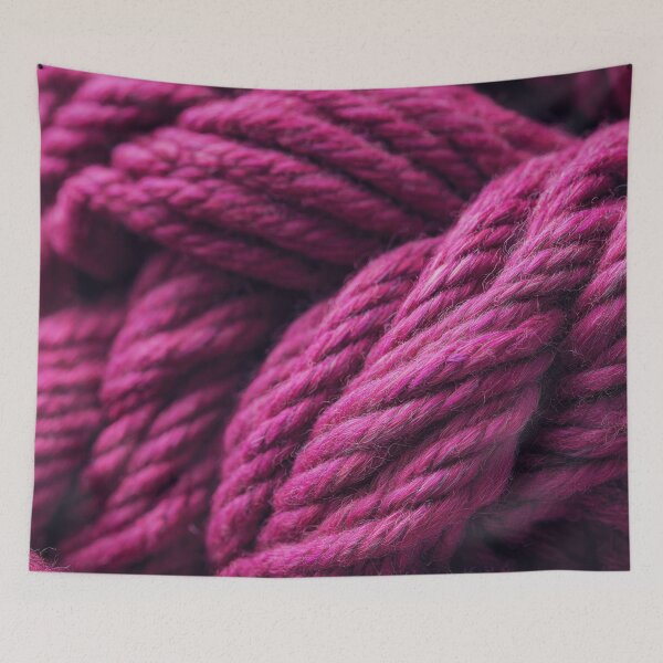 Item preview, Vibrant pink yarn strands interwoven designed and sold by anytka.