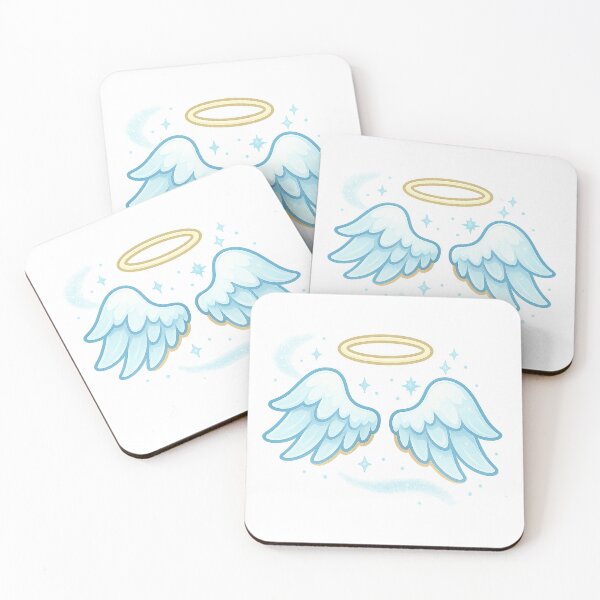 Item preview, Frosted Halo Wings | Angelic Ice Wings Sticker & Celestial Winter Aesthetic Art designed and sold by HerDreamCodes.