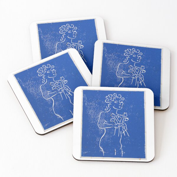 Item preview, Blue Nude with flowers designed and sold by PastyProductions.