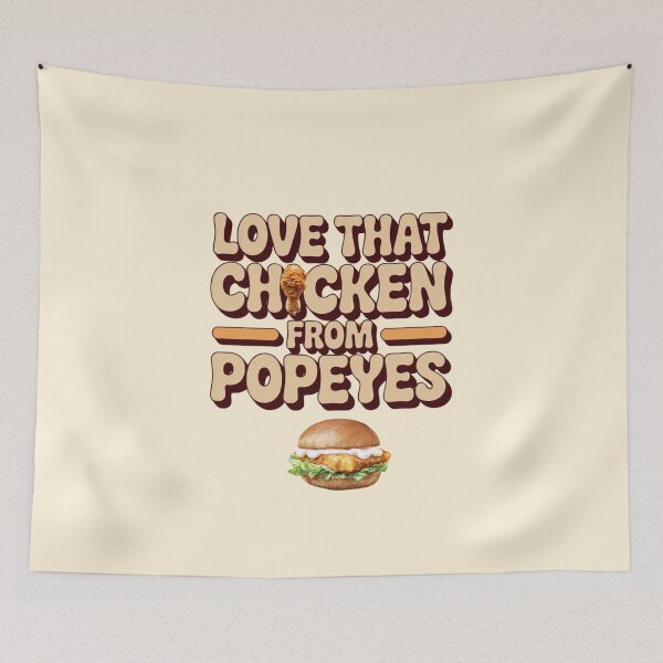 Item preview, Love That Chicken – Retro Popeyes Typography T-Shirt designed and sold by loccotown168.