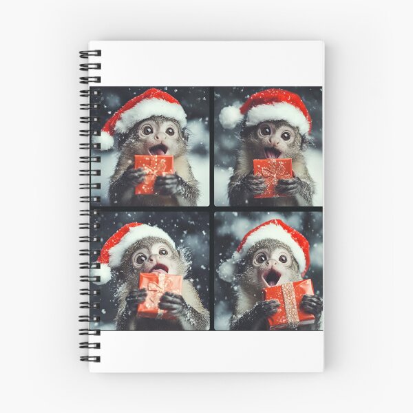 Item preview, Santa Marmoset Holiday Photobooth – Adorable Christmas Monkey designed and sold by RockFireMerch.