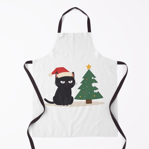 Item preview, Grumpy Black Cat vs Christmas Tree designed and sold by xMErCUrY03x.