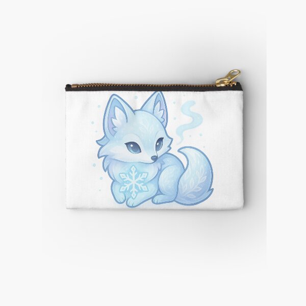 Item preview, Crystal Fox Familiar | Cute Winter Fox Sticker & Icy Kawaii Aesthetic Crystal Art designed and sold by HerDreamCodes.