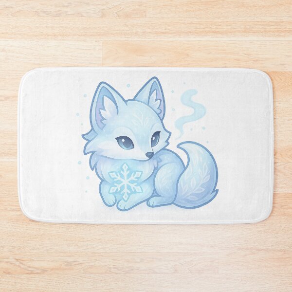 Item preview, Crystal Fox Familiar | Cute Winter Fox Sticker & Icy Kawaii Aesthetic Crystal Art designed and sold by HerDreamCodes.