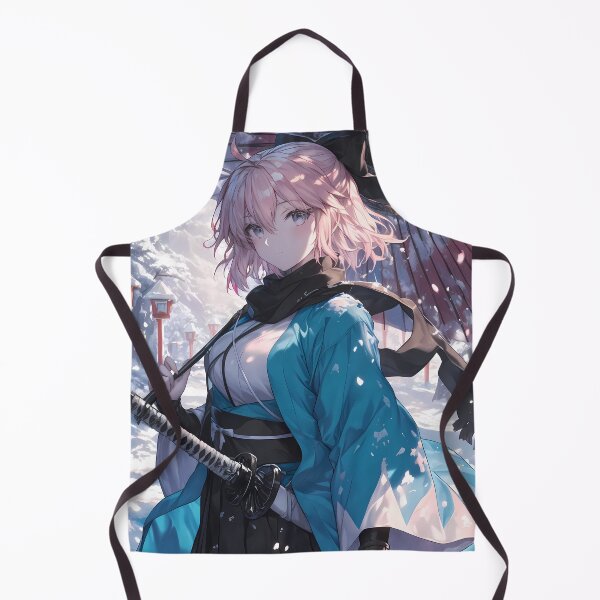 Item preview, Okita Souji Sakura Saber Snowy Fate Grand Order Elegant Samurai Glow designed and sold by HumbertoValveno.